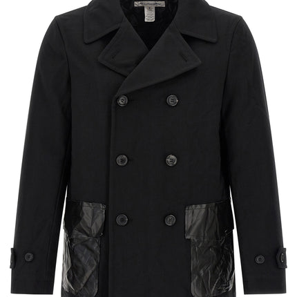 Comme Des Garçons Black Polyester Coat