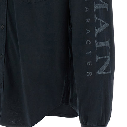 Balenciaga Black Cotton Blouse