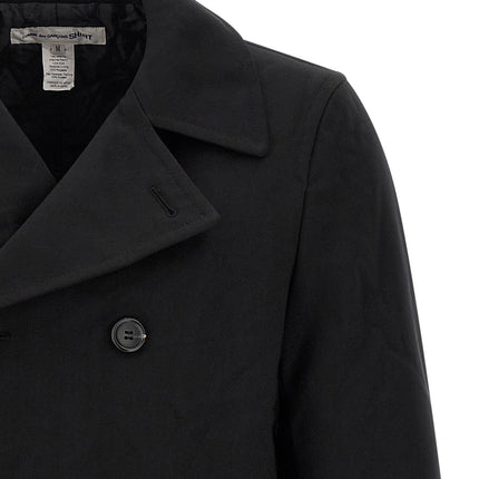 Comme Des Garçons Black Polyester Coat