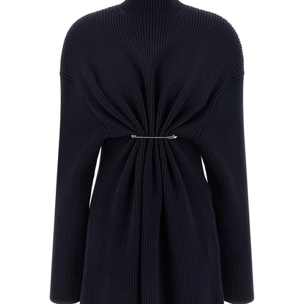 Balenciaga Blue Wool Short Dress