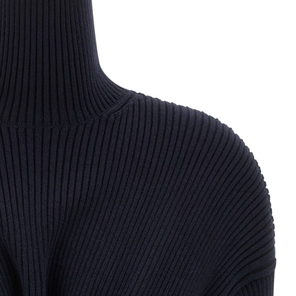 Balenciaga Blue Wool Short Dress