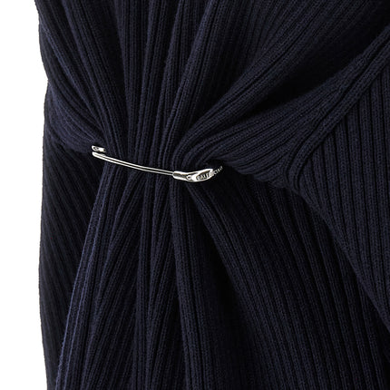 Balenciaga Blue Wool Short Dress