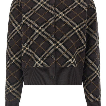 Burberry Brown Wool Cardigan
