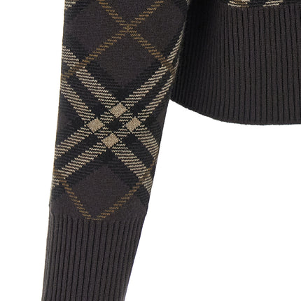 Burberry Brown Wool Cardigan