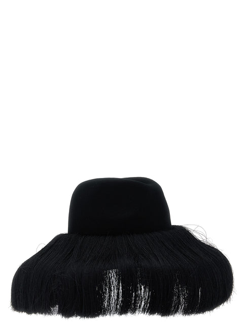 Comme Des Garçons Black Wool Fedora