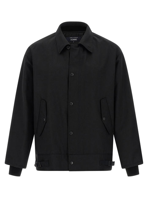 Comme Des Garçons Black Polyester Full-Length Jacket