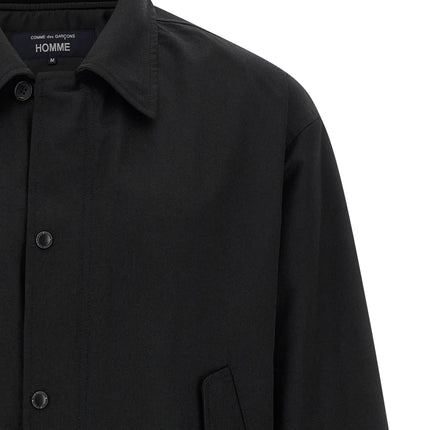 Comme Des Garçons Black Polyester Full-Length Jacket