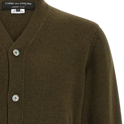 Comme Des Garçons Bicolor Wool Cardigan