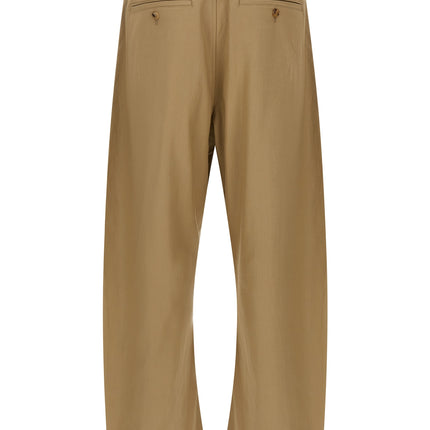 Comme Des Garçons Beige Cotton Casual Pants