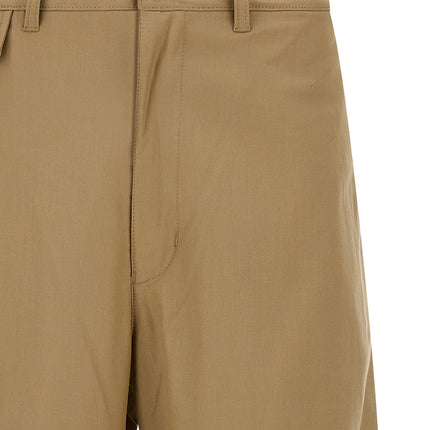 Comme Des Garçons Beige Cotton Casual Pants