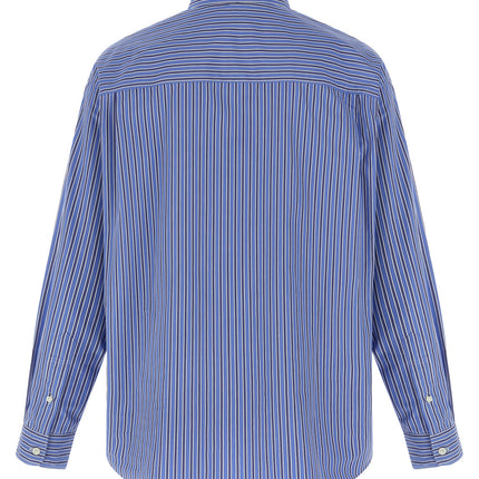 Comme Des Garçons Blue Cotton Blouse