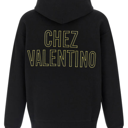 Valentino Garavani Black Cotton Sweatshirt