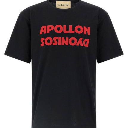 Valentino Garavani Black Cotton T-Shirt