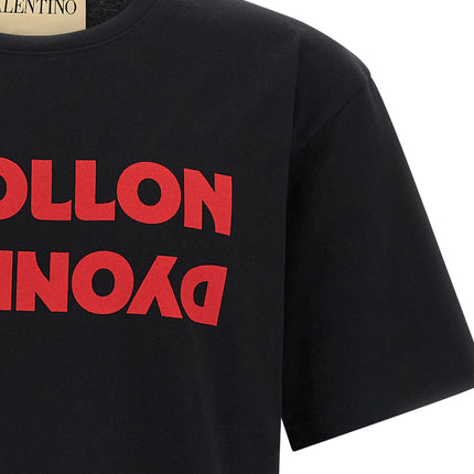 Valentino Garavani Black Cotton T-Shirt
