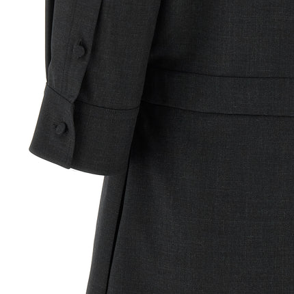 Gucci Gray Wool Short Dress