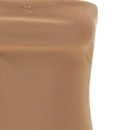 Courrèges Beige Viscose Bodysuit