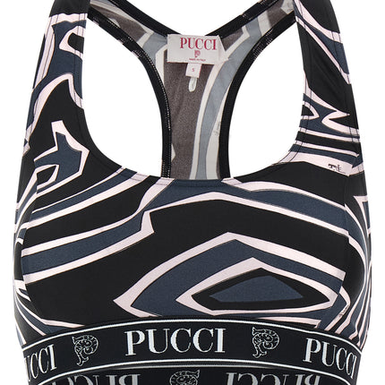 Emilio Pucci Black Polyamide Sport Bra