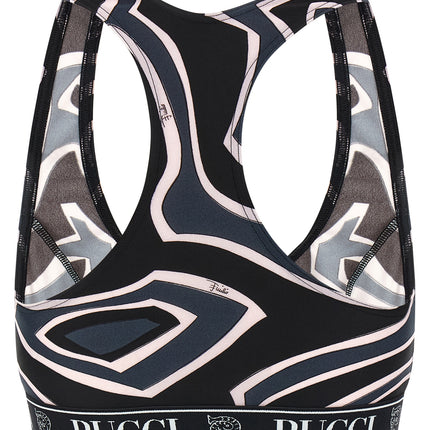 Emilio Pucci Black Polyamide Sport Bra