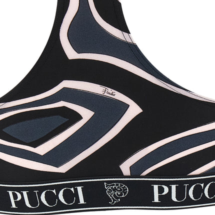 Emilio Pucci Black Polyamide Sport Bra