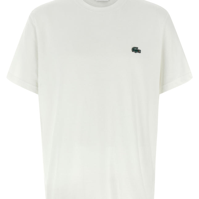 Lacoste White Cotton T-Shirt
