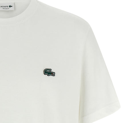 Lacoste White Cotton T-Shirt