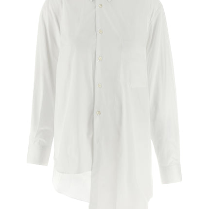 Comme Des Garçons White Cotton Blouse