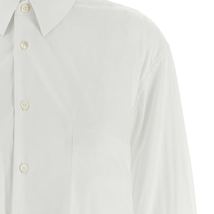 Comme Des Garçons White Cotton Blouse
