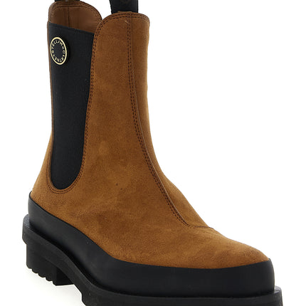 Stella McCartney Brown Viscose Ankle Boots