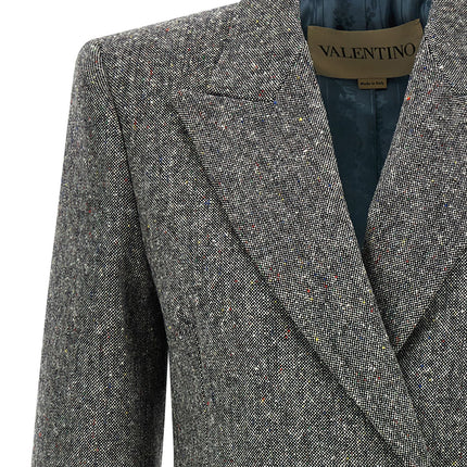 Valentino Garavani Gray Virgin Wool Blazer