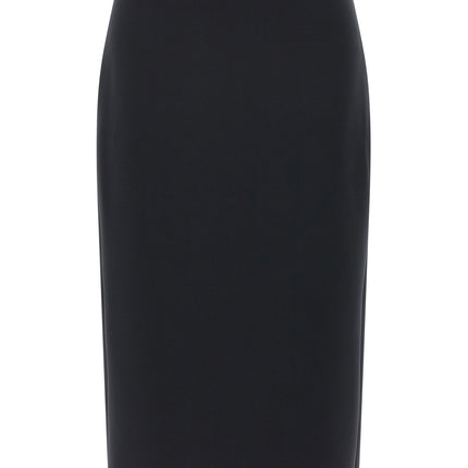 MONCLER GENIUS Black Polyester Midi Skirt