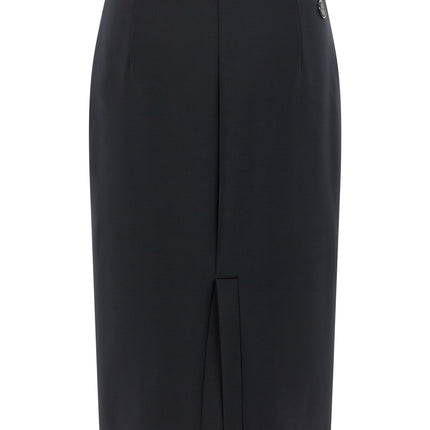 MONCLER GENIUS Black Polyester Midi Skirt