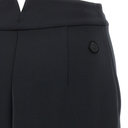 MONCLER GENIUS Black Polyester Midi Skirt
