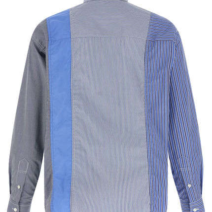 Comme Des Garçons Blue Cotton Blouse