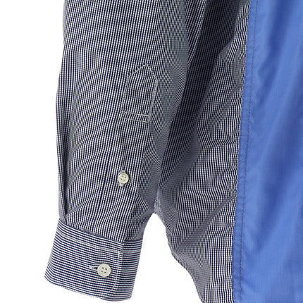 Comme Des Garçons Blue Cotton Blouse