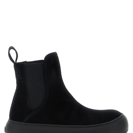 Moschino Black Calfskin Chelsea Boots