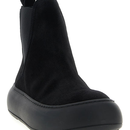 Moschino Black Calfskin Chelsea Boots