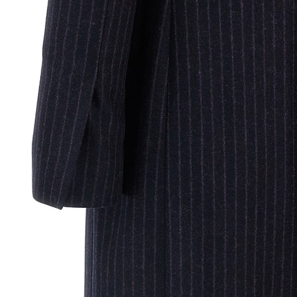 Alberto Biani Blue Virgin Wool Coat