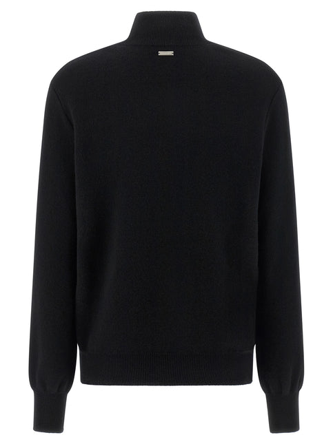 Ferragamo Black Virgin Wool Cardigan