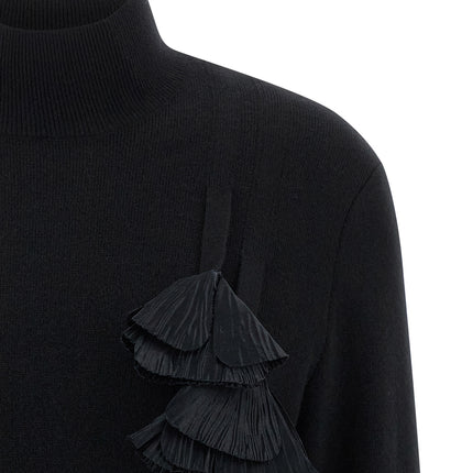 Ferragamo Black Virgin Wool Cardigan