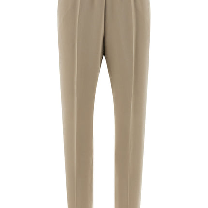 Alberto Biani Beige Triacetate Casual Pants