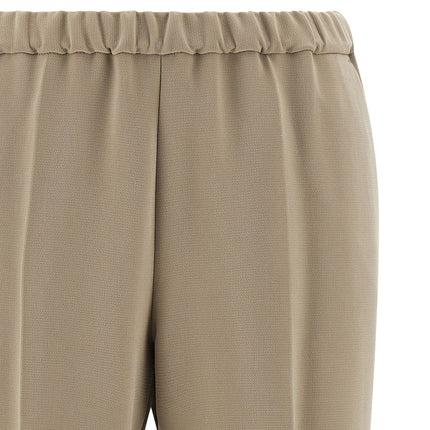 Alberto Biani Beige Triacetate Casual Pants