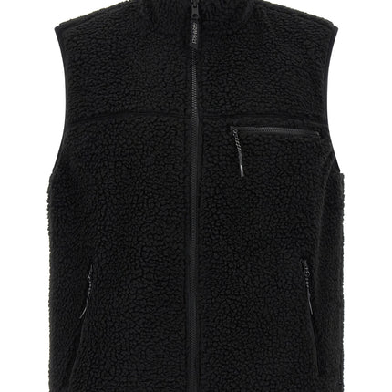 Gramicci Black Polyester Sleeveless Jacket