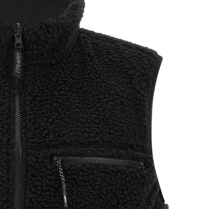 Gramicci Black Polyester Sleeveless Jacket