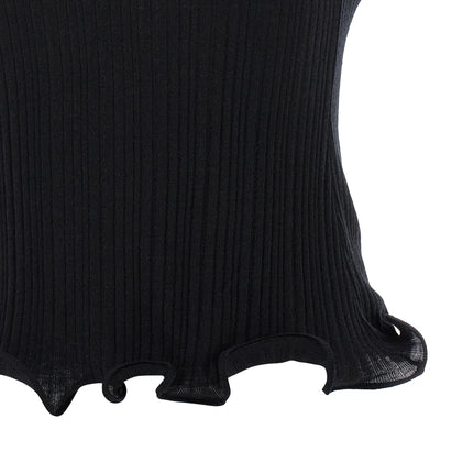 Fendi Black Polyester Sleeveles T-Shirt