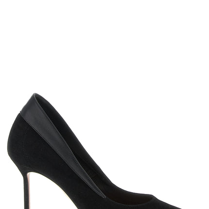 Aquazzura Black Goatskin High Heel Pumps