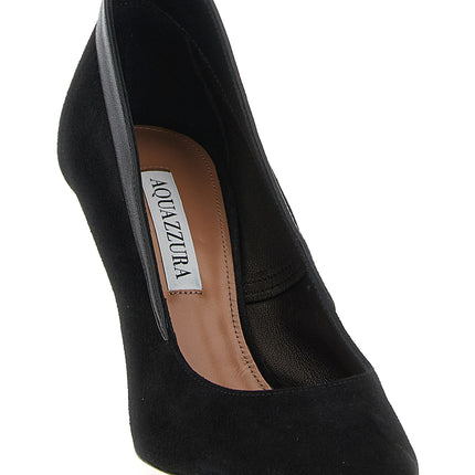 Aquazzura Black Goatskin High Heel Pumps