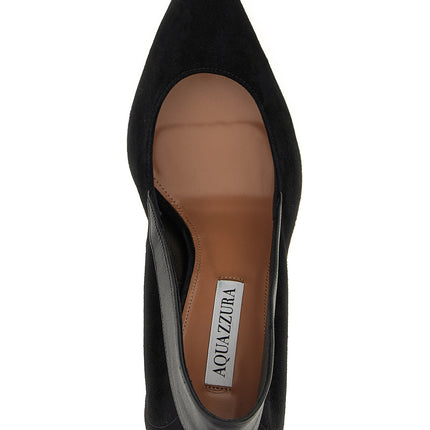 Aquazzura Black Goatskin High Heel Pumps