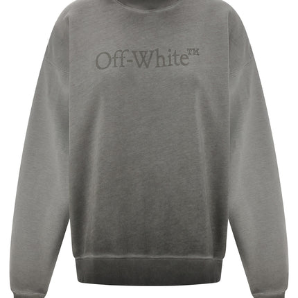 Off-White Gray Cotton Sweatshirt
