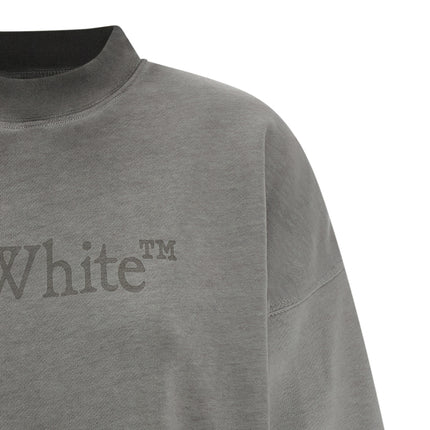 Off-White Gray Cotton Sweatshirt