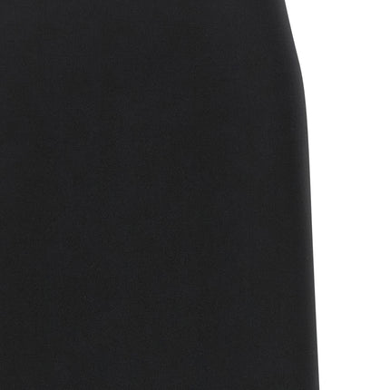 Fendi Black Virgin Wool Midi Skirt